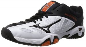 Mizuno Tennis Shoes WAVE INTENSE CLUB AC 61GA1646 White X black X orange