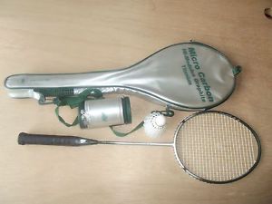 Micro Carbon Graphite Titanium Badminton Racket  Case and  Birdies Crane Sports
