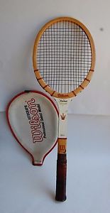 Vintage Wilson "The Jack Kramer Autograph" Wood Tennis Racquet Light. 4 1/2