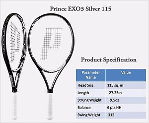 Prince EXO3 Silver 115 Racquet