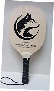wolfe wooden pickleball paddle set