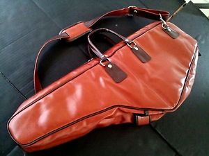 FAUX LEATHER TENNIS RACQUET BAG /  VINTAGE TENNIS RACKET FAUX LEATHER SLING BAG