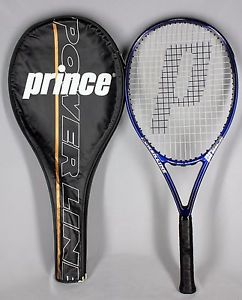 Prince Power Line Tennis Racquet Excel TI Titanium Oversize 4 1/4 Zipper Cover