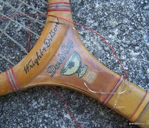 Antique Wright & Ditson Wood "DAVIS CUP" Tennis Racquet