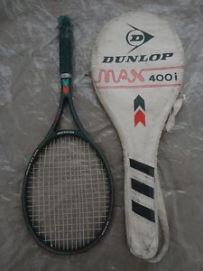 Dunlop MAX 400i Tennis Racket #3 Grafil XAS Inject MadeIn England Grip 4 1/2 VG!