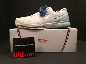 Men's Rush PRO 2.5 Tennis Shoes White/Pearl Blue/Iron Gate Size 10