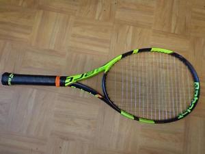 2017 Babolat Pure AERO PLAY 100 head with usb charger 4 3/8 grip Tennis Racquet