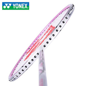 [YONEX] NANORAY 10F White Pink 4U Badminton Racquet with Half Cover