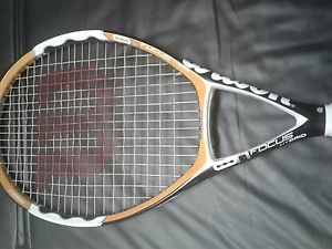 Wilson nFocus Hybrid 110sq in Racquet 9/10 Condition 4 1/4 Grip