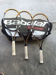 Price is for all 3 babolat storm limited tennis raquets and bag