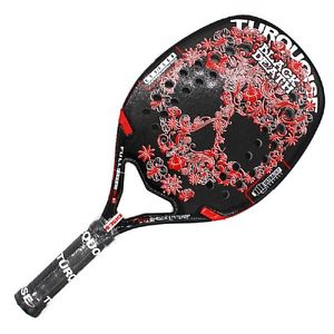 TURQUOISE Raqueta Tenis Playa TURQUESA NEGRO DEATH - 2017 - 50 CM