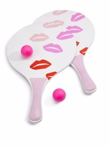 Saks Fifth Avenue Kadima Paddles "Lips Themed" New