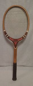 Vintage TA Davis Imperial Wood Tennis Racket