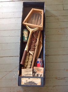 Wright And Ditson Vintage Complete Badminton Set Columbia Rackets
