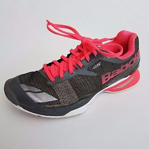 Babolat Womens Jet All Court Grey Pink Tennis Shoes Sneakers size 8 US EUC