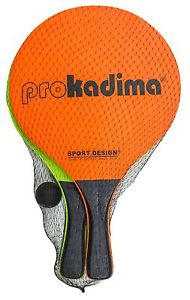 Pro Kadima Paddle Ball Set Hot Neon Colors Neon Green-Orange