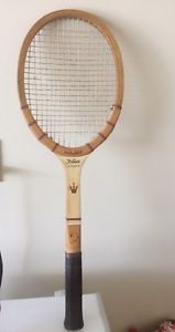 Vtg Wilson The Jack Kramer Autograph Wood Tennis Racquet, Racket w/Leather Grip