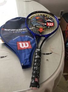 Wilson Enforcer Tennis Racquet 4 1/4 Soft Shock Grip New Racket