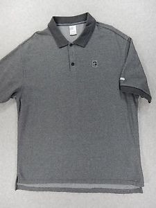 Nike CHALLENGE COURT Aggasi Tennis Polo Shirt (Mens XL) Gray