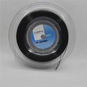 New Alu Power Luxilon Tennis Racquet String,1.25MM reel,Black Color