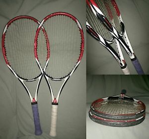 Wilson K FACTOR BOLD 100 sq in grip sz 4 1/8 Black White Red