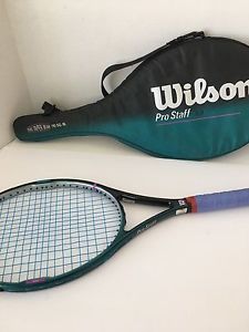 Wilson Pro staff 6.0  95 4 1/2 With Protective Cover Tennis Racquet