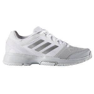 adidas Barricade Club Women's Tennis Shoe - White/Silver, Size 9.5