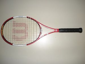 WILSON nCODE SIX-ONE 95 16X18 TENNIS RACQUET 4 3/8  (NEW STRINGS)