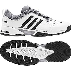 adidas Barricade Bounce Wide 4E White/Black/Grey BY2920 + Free socks