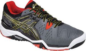 Asics Gel Resolution 6 men Castlerock/Black/Gold E500J-9790 + Free socks
