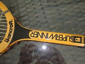 Vintage Bancroft "Super Winner" tennis racquet USA "EXCELLENT"