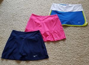 Lot of 3 Women's Nike Dri-Fit Tennis Running Athletic Skirt/Skort/Shorts SZ S