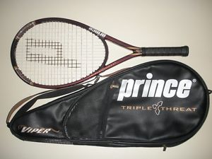 PRINCE TT TRIPLE THREAT VIPER OS 115 TENNIS RACQUET  4 3/8 27.5"  (NEW STRINGS)