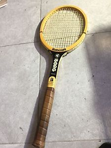 Bancroft Bjorn Borg Personal Wood Tennis Racquet 4 1/2 Good