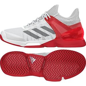 adidas Adizero Ubersonic 2 men White/Red AQ6501 + Free socks