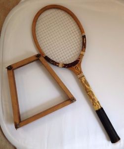 Vintage Wilson Ellsworth Vines Match PlayTennis Racket Racquet 27" Wood