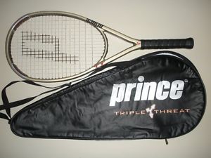 PRINCE TT TRIPLE THREAT SOVEREIGN OS 115 TENNIS RACQUET 4 1/2  28" (NEW STRINGS)