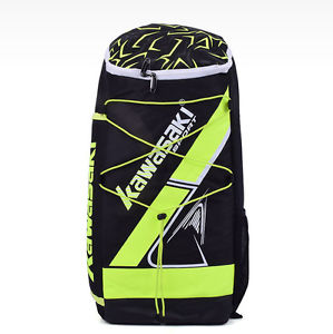 Kawasaki Stand Backpack Tennis Badminton Racquet Black Green KBB-8230