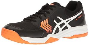 ASICS Men's Gel-Dedicate 5 Tennis Shoe Black/White/Shocking Orange 8.5 D(M) US