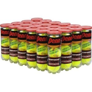 PENN CHAMPIONSHIP REGULAR DUTY TENNIS BALLS-24 CAN CASE - 72 Balls