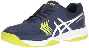 ASICS Men's Gel-Dedicate 5 Tennis Shoe Indigo Blue/White/Safety Yellow