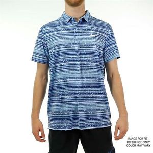 NEW Men's Nike Dri-FIT Sphere Striped Tennis Polo Shirt Blue MEDIUM ATP FEDERER image 1