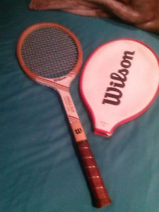 VTG VINTAGE JIMMY CONNORS 1970s 1980s WILSON VICTORY MODEL WOODEN TENNIS RACQUET
