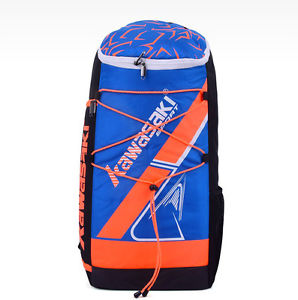 Kawasaki Stand Backpack Tennis Badminton Sports Racquet Blue Orange NWT KBB-8230