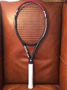 Wilson Pro Staff Hyper Carbon 5.0 Stretch 95sq Midplus 4 3/8 Tennis Racquet