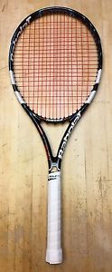 2012-2013 Babolat Pure Drive Roddick PLUS Tennis Racquet 4 1/4 WITH NEW STRINGS