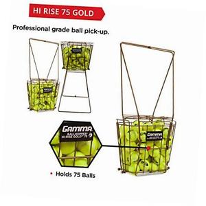 Hi-Rise Gold 75 Tennis Ball Hopper Training Practice Aid Basket .
