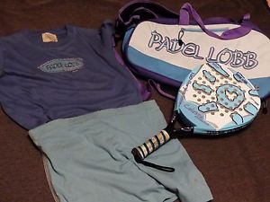 Equipo Padel Lobb para chica (Camiseta, falda, raqueta y mochila)