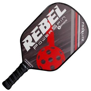 Pro-Lite Sports Rebel Powerspin Pickleball Paddle Dean Red----Brand New----