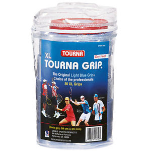 Tourna Grip XL Tennis Overgrip 50 Pack Blue